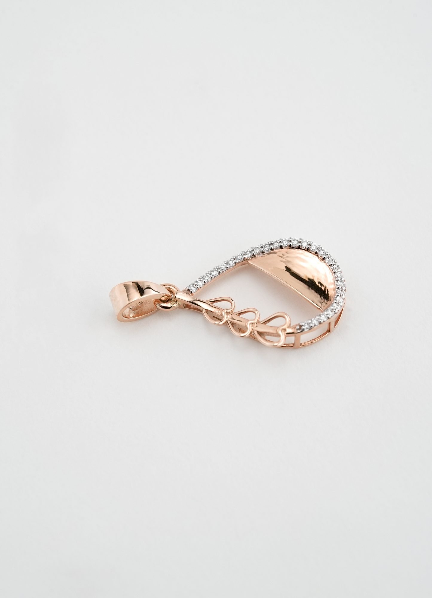 Rose Gold 18KT Diamond Pendant - 008