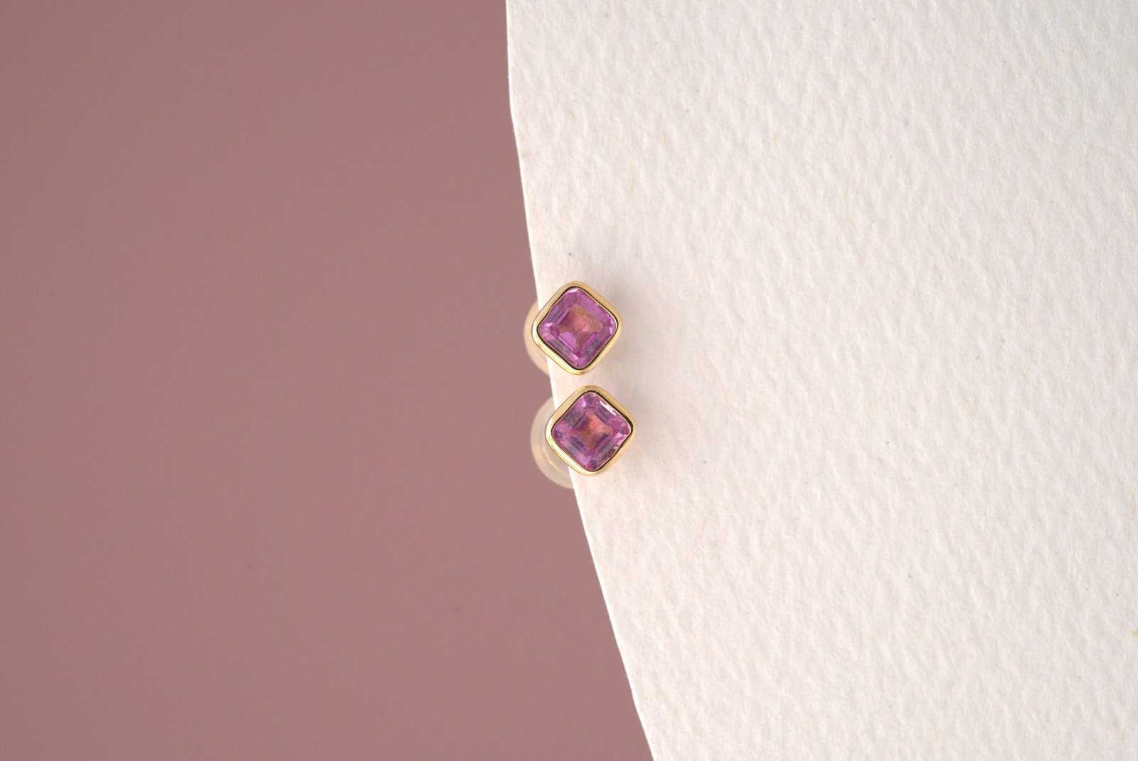 Pink Sapphire Earring